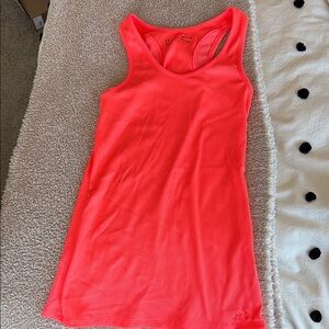 Under Armour Orange Fitted Sleeveless Tank Top